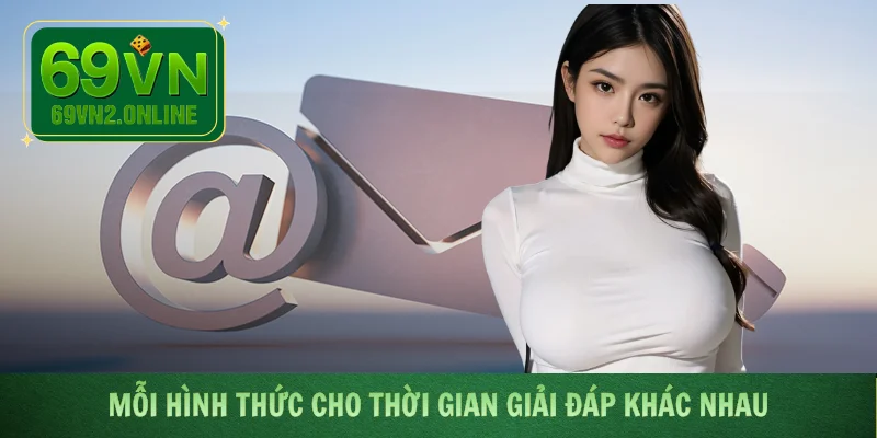 Mỗi hình thức cho thời gian giải đáp khác nhau