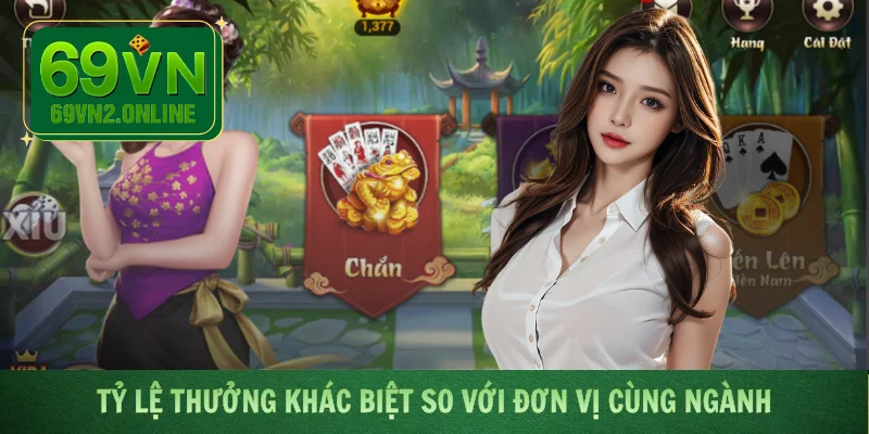 Tỷ lệ thưởng khác biệt so với đơn vị cùng ngành